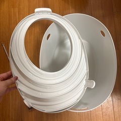 上から猫トイレ プチ アイボリー PUNT-430の画像