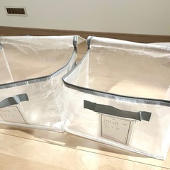 大人気 スリコ クリア収納ケース 2つセットの画像