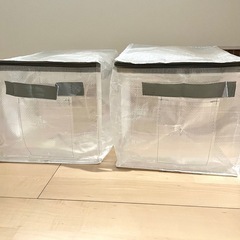 大人気 スリコ クリア収納ケース 2つセットの画像