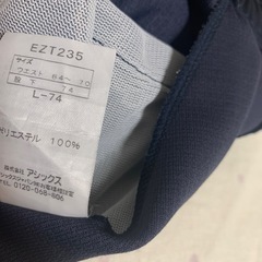 スポーツシャツ　L＆アシックスジャージズボン Mの画像