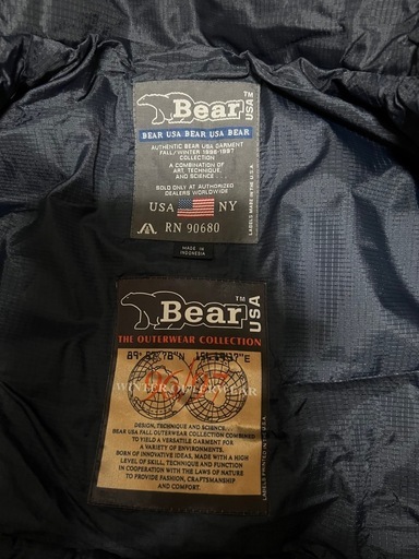 Bear USA リバーシブルダウン Sサイズ  