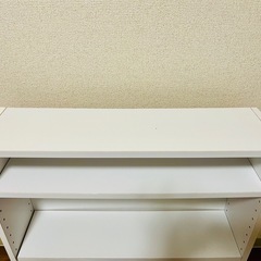 カラーボックス 白 キャスター付き　の画像