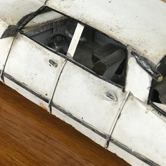 シトロエン　DS ミニカー　モデルカー　ブリキ　オブジェ　エイジング　サビ　の画像