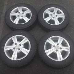 ■新品未使用■165/70R14・スタッドレスタイヤ・４本・GOODYEAR・グットイヤー・アイスナビ６■中古アルミホイール付き■の画像