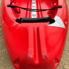 フィッシングカヤック一式 （パドル、魚探、タモ網他）の画像