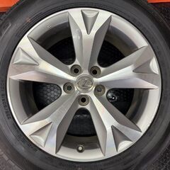 【DUNLOP GRANDTREK PT5 225/60R18】夏タイヤ【LEXUS NX バージョンL 純正ホイール 18インチ 7.5J5HPCD114.3+35】　(STA037) の画像