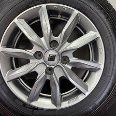 【TOYO DELVEX 934 155/80R14 88/86N LT】スタッドレス【KYOHO SEIN 共豊 ザイン 14インチ 5J4HPCD100+42】サクシード等　(STO047)の画像