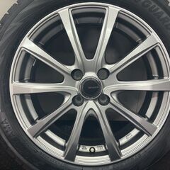 タイヤ新品【YK iG70 185/55R16 83Q】スタッドレス【YFC MiLLOUS ミルアス 16インチ 5.5J4HPCD100+42】カローラアクシオ等 　(STG067)の画像