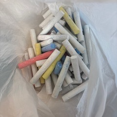 黒板，チョークセットの画像