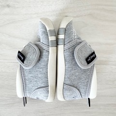 西松屋 ベビーシューズ ファーストシューズ グレー 11cmの画像