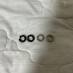 フェイクピアス　黒&シルバー　メンズ　レディース　イヤーカフ　フープイヤリングの画像