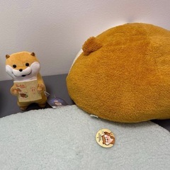 すみっコぐらし・可愛い嘘のカワウソ　ぬいぐるみ 3個セット （とかげ しろくま かわうそ）とかげラグ　１個の画像