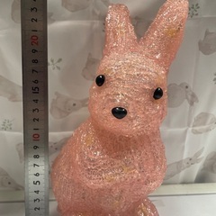 光るうさぎ2個セットの画像