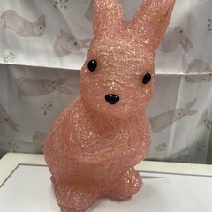 光るうさぎ2個セットの画像