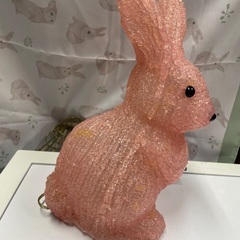 光るうさぎ2個セットの画像