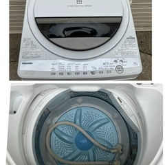 訳あり💦【TOSHIBA】6.0kg 洗濯機  AW-6G9 2021年🟢の画像