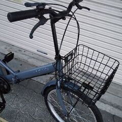 20吋 折り畳み自転車 外装6段/グレーの画像