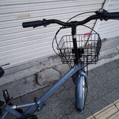 20吋 折り畳み自転車 外装6段/グレーの画像
