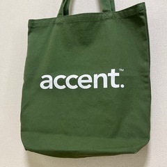 アクセント／トートバッグ　カーキ系　グリーンの画像