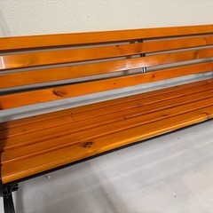 木製ベンチ　美品の画像