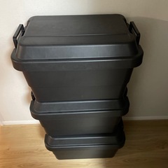 トランクカーゴ 収納ボックス 50L 黒 3個セットの画像