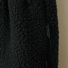 メンズM／alound 黒 フリース ワイドパンツ ボアの画像