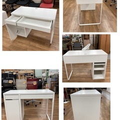 S149 ⭐ IKEA イケア ミッケシリーズ デスク+キャビネット+椅子（３点セット）幅105+90cm USEDの画像