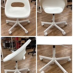 S149 ⭐ IKEA イケア ミッケシリーズ デスク+キャビネット+椅子（３点セット）幅105+90cm USEDの画像