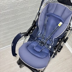 🉐格安　簡易清掃済み！✨　aprica ラクーナ　ハイシート　オート四輪　両対面式！　メッシュ　　　の画像