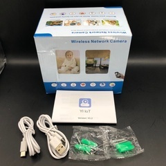 【145】新品2台 屋内 3MP デュアルレンズ ワイヤレスネットワークカメラの画像