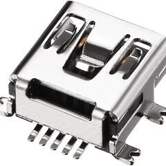 電子部品 ﾐﾆUSB ﾀｲﾌﾟB ﾒｽ 5ﾋﾟﾝ 基板実装 交換用 ﾎﾟｰﾀﾌﾞﾙ ﾅﾋﾞ等 (交換修理、別途相談可能) の画像
