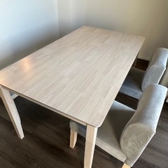 美品　140cm 4人用ダイニングテーブルセット ソファダイニング[幅140]  LOWYAの画像