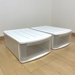 収納ケース 2つセット 積み重ね◯の画像