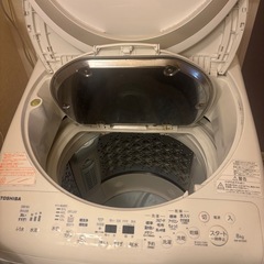 【無料／動作良好】TOSHIBA 全自動洗濯機 8kg（AW-8V5(W)）※小田原市早川 引き取り限定の画像