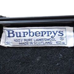 Burberrys セーター ウール100％ ブラック Vネック 40 スコットランド製 ブルゾン 二ット バーバリーズ 服 札幌市 清田区 平岡の画像