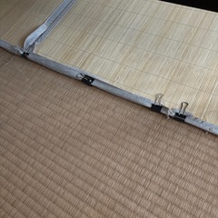 竹素材ラグマット　傷有りの画像