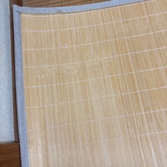 竹素材ラグマット　傷有りの画像