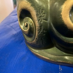 陶器製　布袋様と龍神様のセットの画像