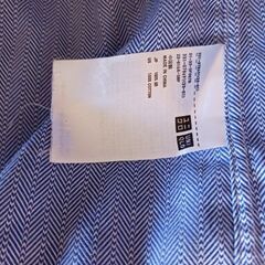 ☆UNIQLOボタンダウンシャツ☆ヘリンボーン柄の画像
