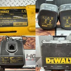 【中古】デウォルト DEWALT 型番不明 ドライバードリル バッテリ×2・充電器付き【ハンズクラフト佐賀】の画像