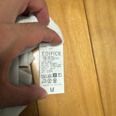 EDIFICE（エディフィス） ニットセーター Mサイズ／立体編みデザインの画像