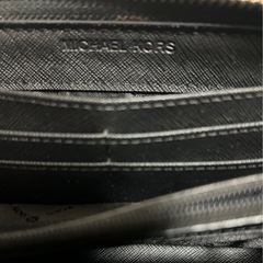 マイケルコース MICHEAL KORS  ブラック レザー 長財布の画像