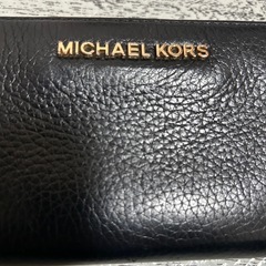 マイケルコース MICHEAL KORS  ブラック レザー 長財布の画像
