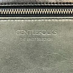 GENTLEFOLK セカンドバッグ メンズ レザー バッグ カバン 黒 ブラックの画像