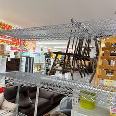 Luminous メタルラック 4段 ワイヤーシェルフ  大型収納の画像