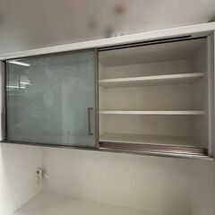 【自社配送は札幌市内限定】NITORI/ニトリ キッチンボード 幅120✕高さ200cm アイボリー系 中古【USED】菊水倉庫保管品の画像