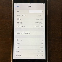 iPhone SE 第3世代（SE3） 64GBの画像