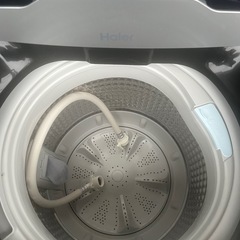 【すべて2024年製】Haier 冷蔵庫　洗濯機　電子レンジの3点セットの画像