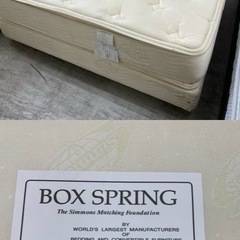 【愛品館 江戸川店 】 スプリングボトムダブルベッド SIMMONS（シモンズ）の画像