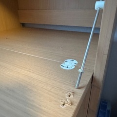 テーブル折り畳み学習机兼本棚の画像